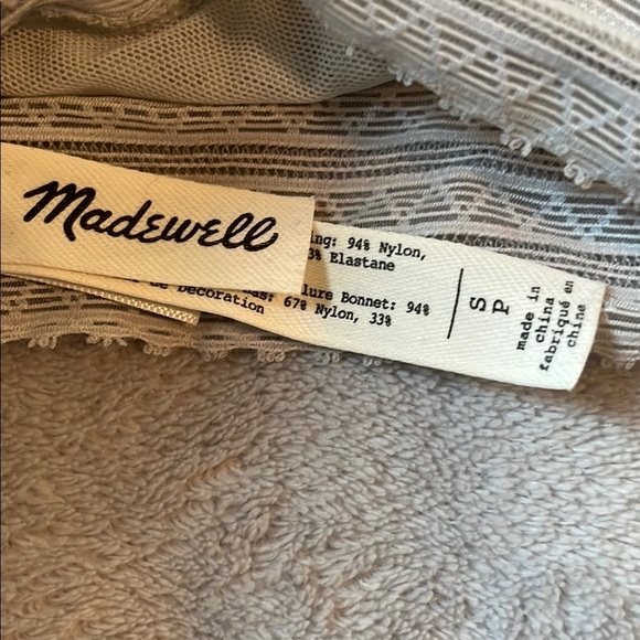Madewell Light Gray Bralette with Adjustable Straps - Picture 4 of 5
